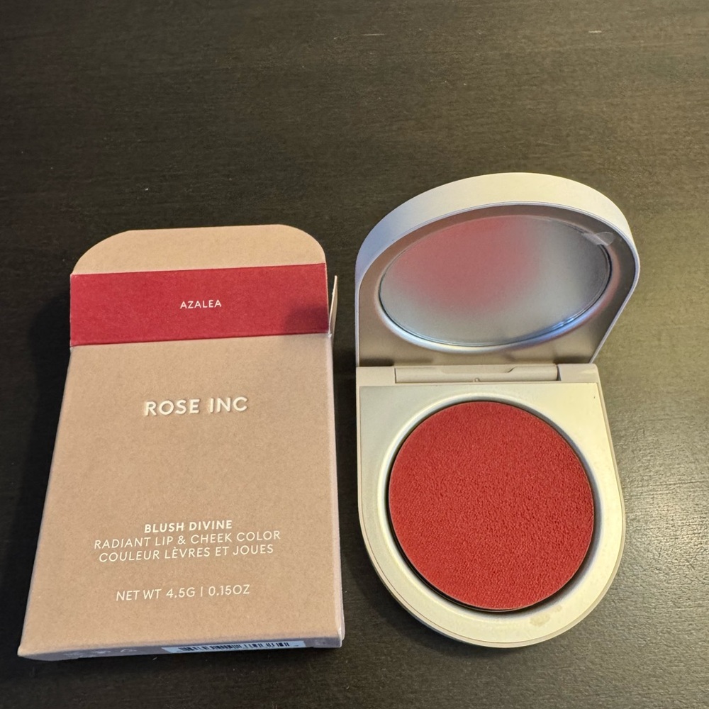 Rose Inc Cream Blush Refillable Cheek & Lip Azalea Full Size 7 g .25 oz NIB